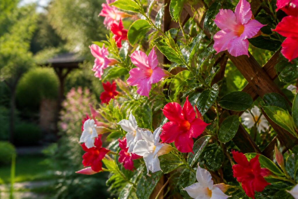 découvrez comment entretenir la diplodenia, cette plante grimpante aux fleurs éclatantes, pour sublimer votre jardin tout au long de la saison.