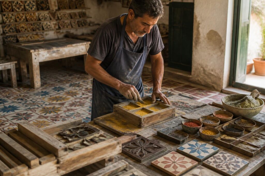 découvrez les techniques artisanales de fabrication des carreaux de ciment pour créer un sol unique, esthétique et durable qui sublimera votre intérieur.