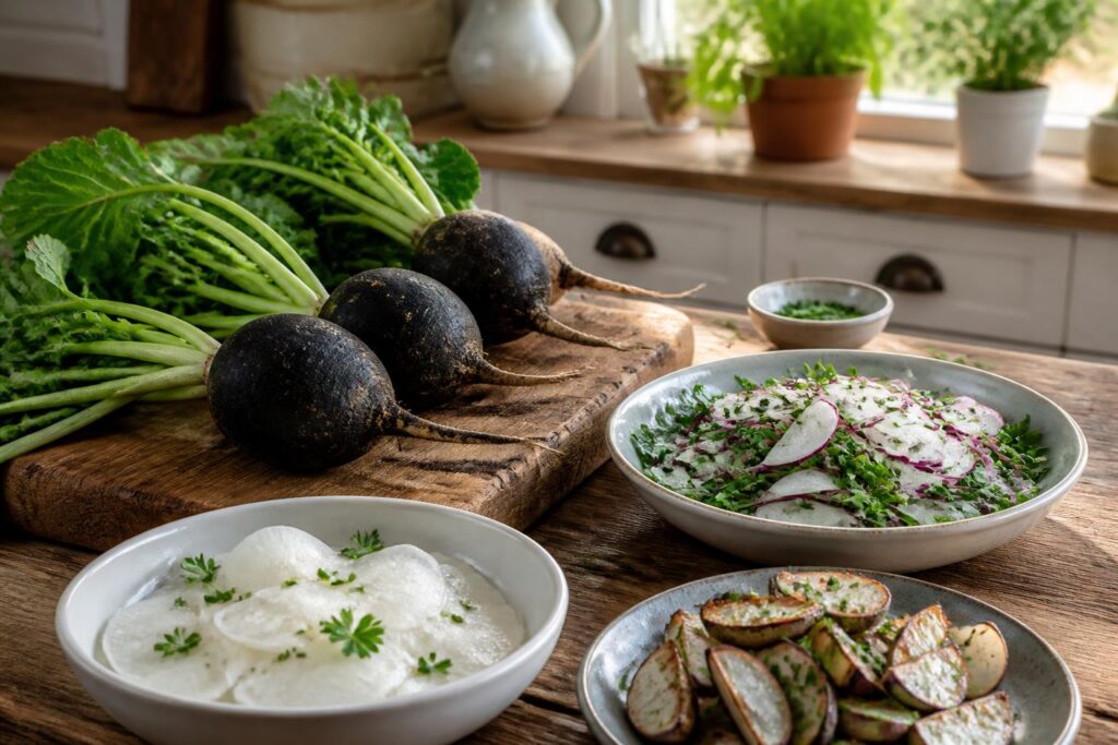 découvrez des recettes simples et savoureuses à base de radis noir pour le déguster facilement au quotidien et profiter de ses bienfaits nutritionnels.