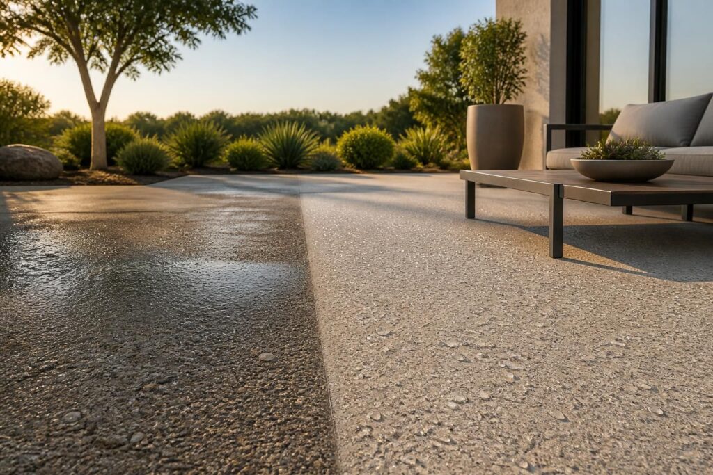 découvrez comment un hydrofuge pour béton désactivé peut protéger et prolonger la durabilité de votre terrasse facilement et efficacement.
