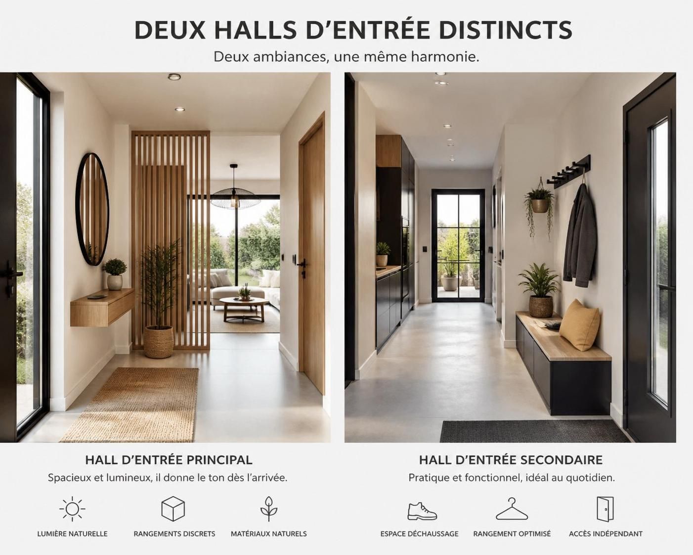 découvrez pourquoi choisir une maison avec 2 halls peut optimiser l'espace et améliorer la circulation, pour un intérieur plus fonctionnel et agréable à vivre.
