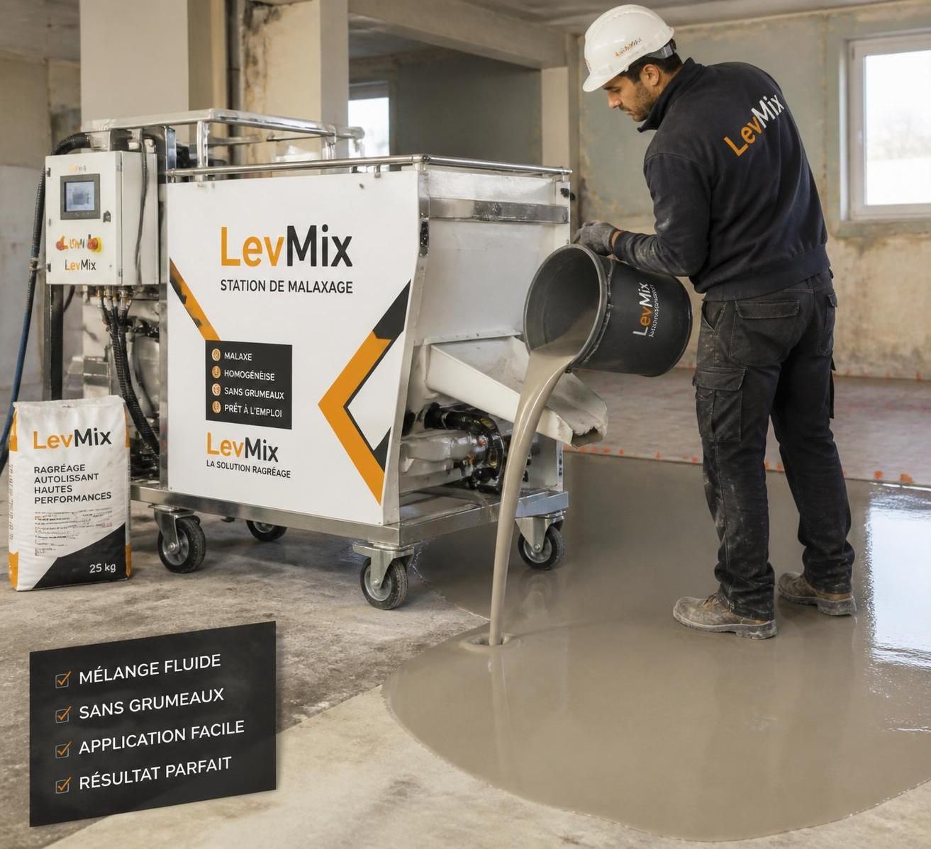 découvrez nos stations de malaxage ragréage pour optimiser vos travaux et obtenir un sol parfaitement lisse et homogène, garantissant une finition professionnelle et durable.