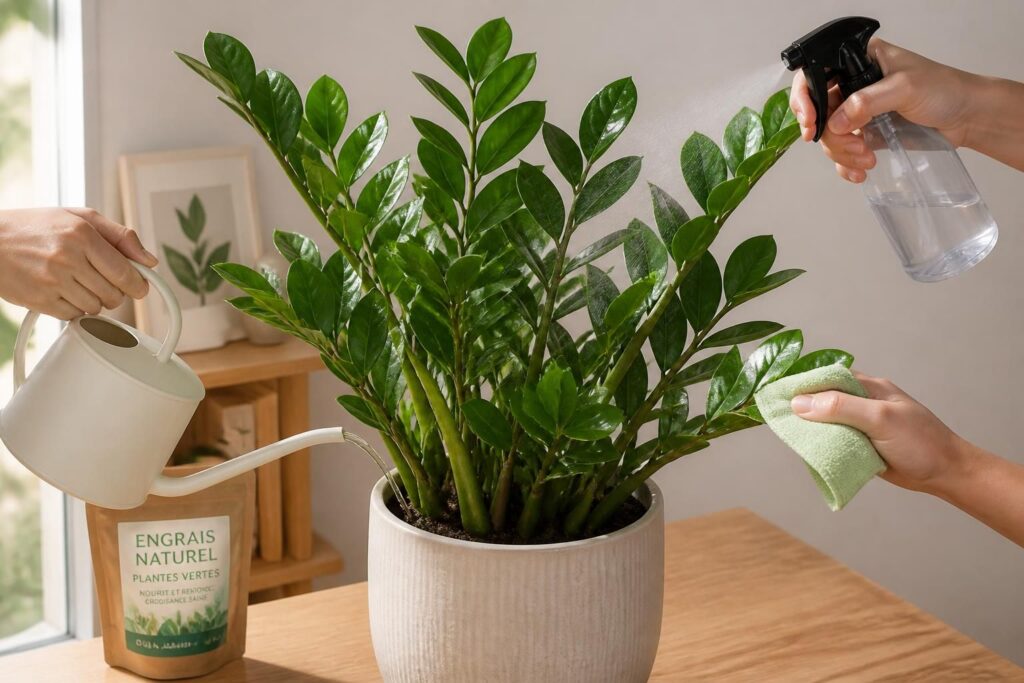 découvrez les gestes essentiels pour entretenir votre zamioculcas et maintenir une plante toujours verdoyante et en pleine santé.