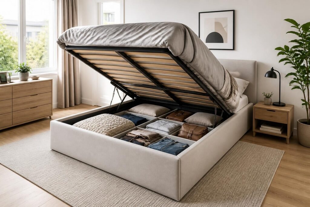 découvrez le lit coffre, l'astuce gain de place incontournable qui optimise votre chambre à coucher en alliant confort et rangement pratique.