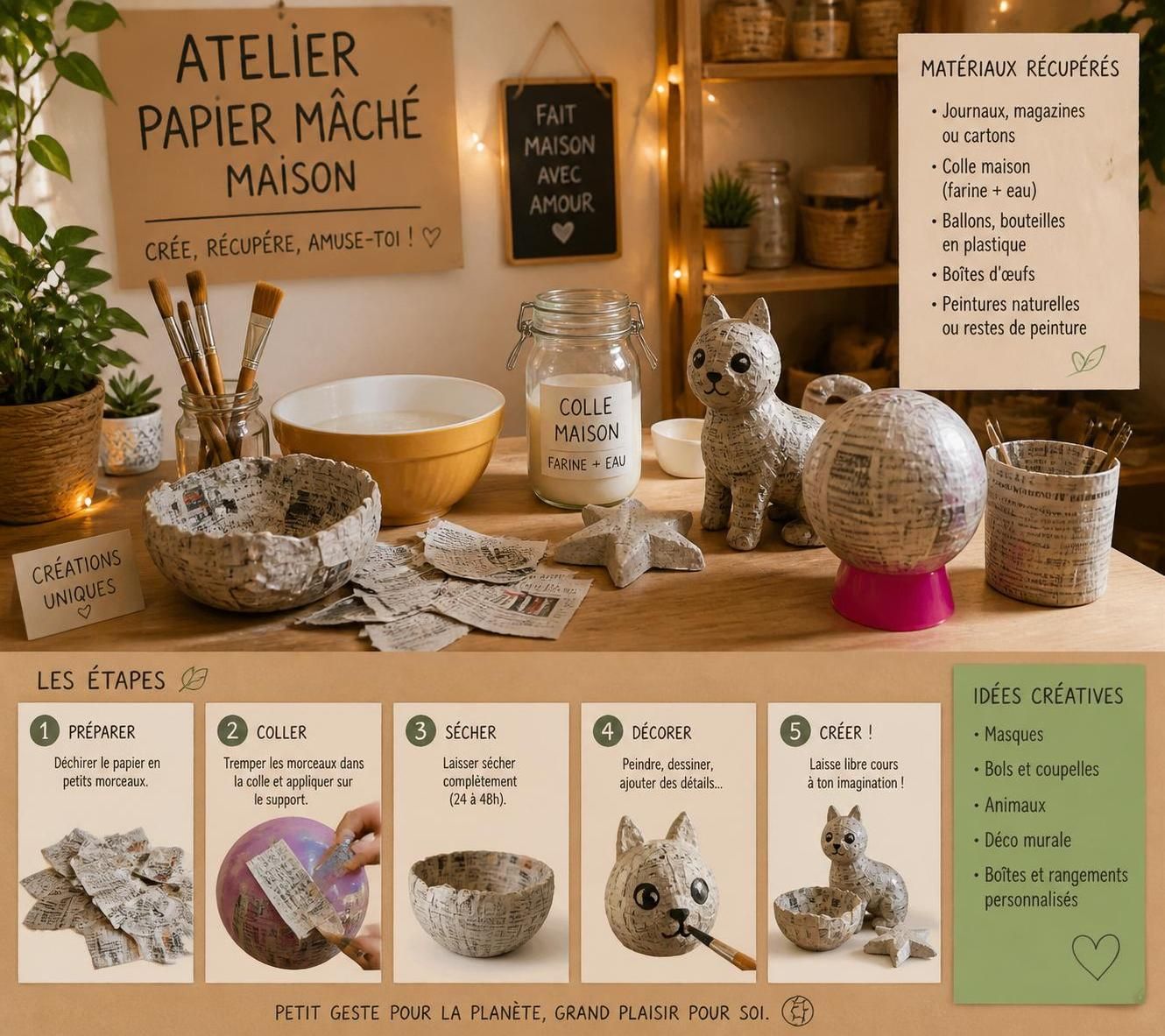 découvrez des astuces simples et efficaces pour réussir vos créations maison en papier mâché. guide pratique pour débutants et passionnés de diy.