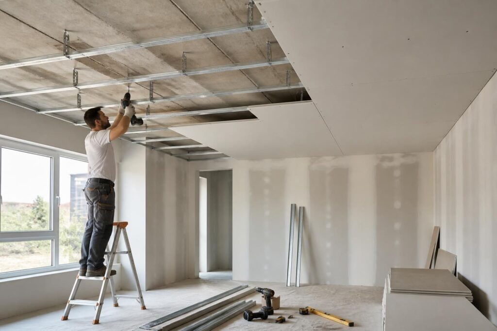 découvrez les étapes clés pour réussir l'installation d'un plafond suspendu en placo, du choix des matériaux à la finition, pour un rendu esthétique et durable.