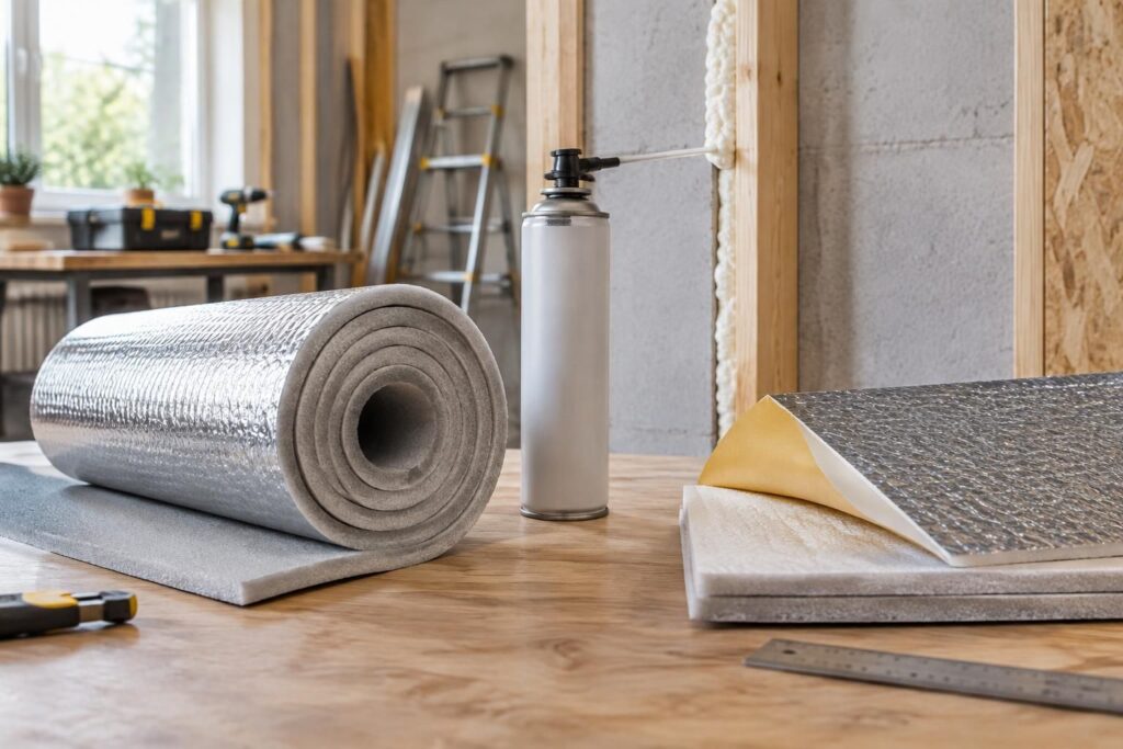 découvrez comment choisir une mousse isolante thermique en rouleau, en bombe ou autocollante selon vos travaux, vos surfaces et vos besoins d’isolation.